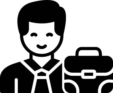 Acemi simgesi beyaza izole edildi. İnsanları bul, insan araştırması.. 