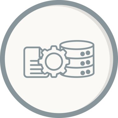 Etl. Web simgesi basit illüstrasyon