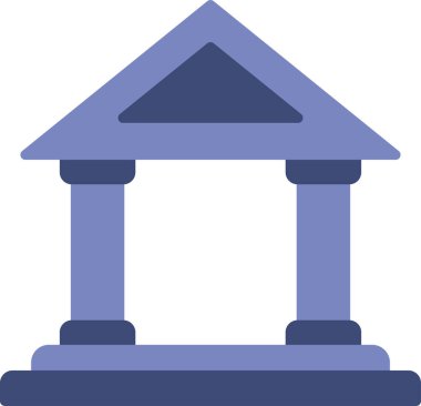 Banka web simgesi basit illüstrasyon 