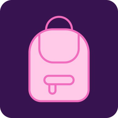 Düz biçimli basit web çanta simgesi