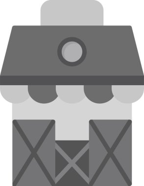 yemek pişirme ikonu düz stil