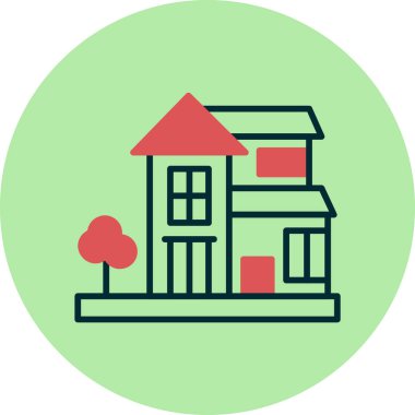 Modern yapı simgesinin vektör illüstrasyonu 