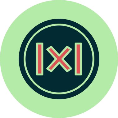 Değer modern simgesinin vektör illüstrasyonu