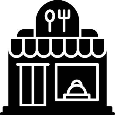 Restoran dairesi simgesi, vektör çizimi 