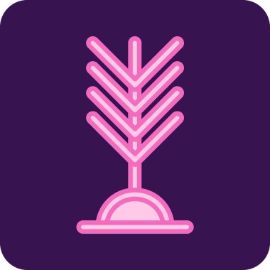 Porsuk ağacı. Web simgesi basit illüstrasyon