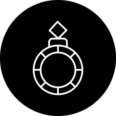 Alyans simgesi modada izole edildi 