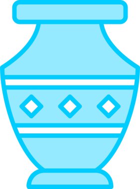 Vazo. Web simgesi basit illüstrasyon