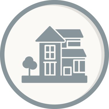 Modern yapı simgesinin vektör illüstrasyonu 