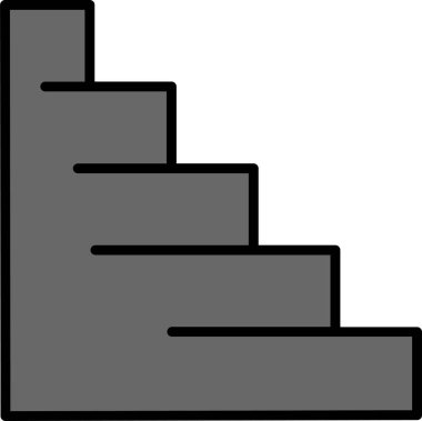 merdiven simgesi çizimi