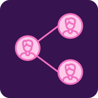 Takım çalışması. Web simgesi basit illüstrasyon