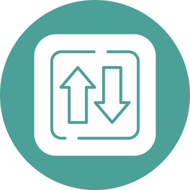 İki Yol İşareti. Web simgesi basit illüstrasyon