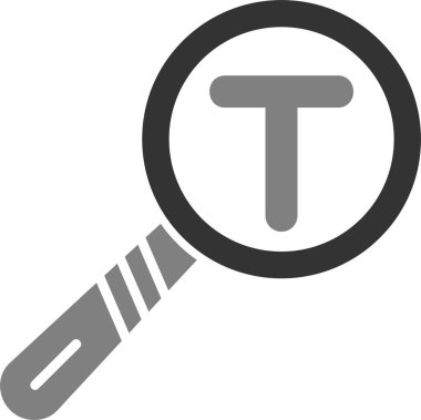 Metin Analiz simgesi vektör illüstrasyonu 