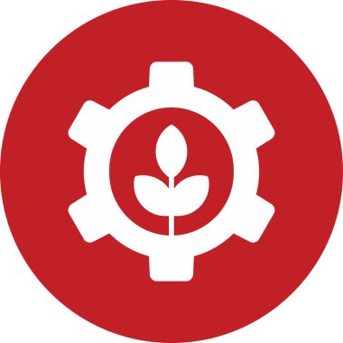 Bitki dişlide kalır. Web simgesi basit illüstrasyon 