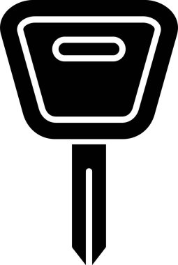 Araba anahtar simgesi, vektör çizim