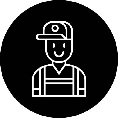 Tamirci adam simgesi vektör çizimi