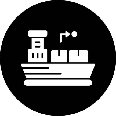 Dağıtım simgesi tasarımının vektör illüstrasyonu