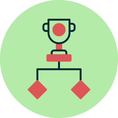 Turnuva. Web simgesi basit illüstrasyon