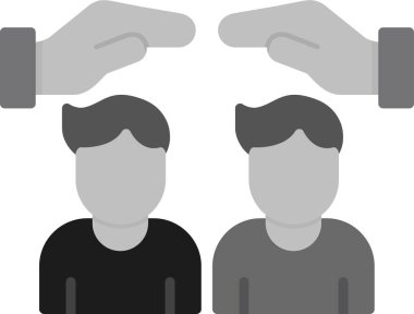 İnsanlar İlgi simgesi, vektör illüstrasyonu