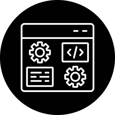 Gelişme. Web simgesi basit illüstrasyon