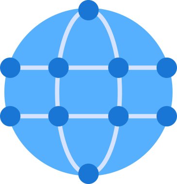 Basit bir Global simgesi. vektör tasarımı