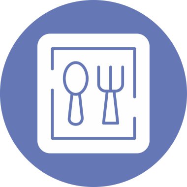 Restoran simgesinin vektör illüstrasyonu