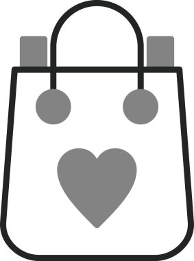 alışveriş çantası web simgesi, vektör çizim