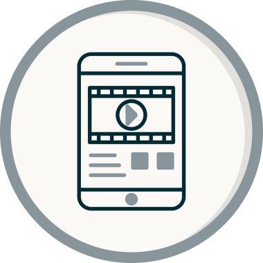 Bedava deneme. Web simgesi basit illüstrasyon 