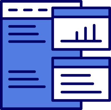 Günlük kaydı veri simgesinin vektör temel çizimi