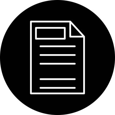  Kağıt. Web simgesi basit illüstrasyon