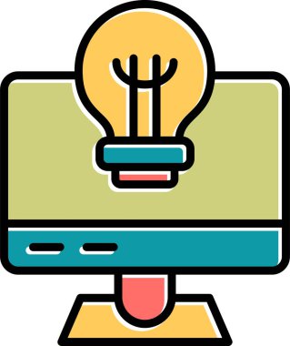 Yenilik. Web simgesi basit illüstrasyon