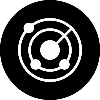 radar web simgesi vektör illüstrasyonu