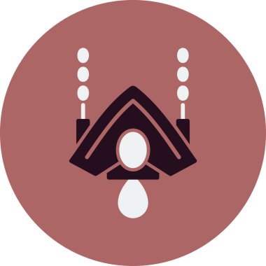 Uzay gemisi simgesi vektörü, görüntü beyaz üzerine izole edildi 