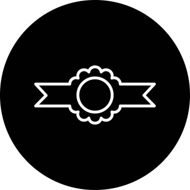 Kurdele yayı. Web simgesi basit tasarım