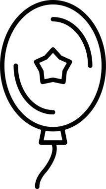 balon ikon vektör illüstrasyonu