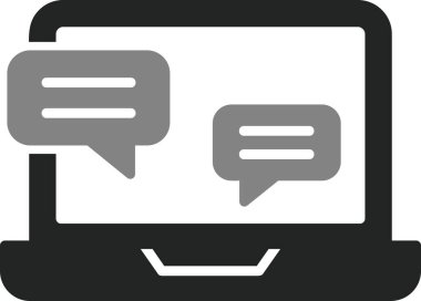 Röportaj web simgesi vektör çizimi