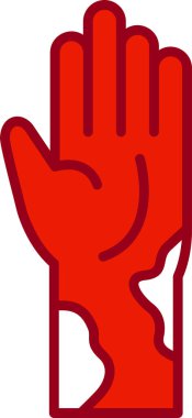 Egzama web simgesi vektör illüstrasyonu