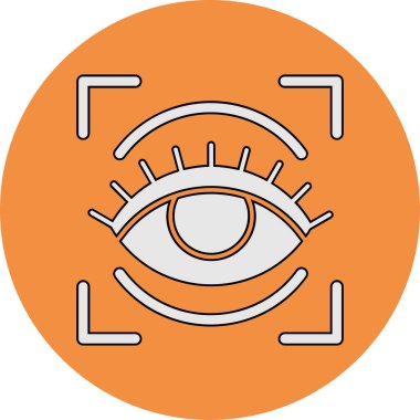 İnsan gözünün basit vektör görüntüsü