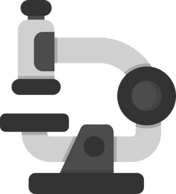 Mikroskop. Web simgesi basit illüstrasyon