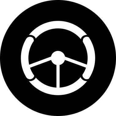 Tekerlek. Web simgesi basit illüstrasyon 