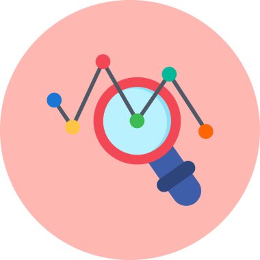 veri analiz simgesi vektör illüstrasyonu 