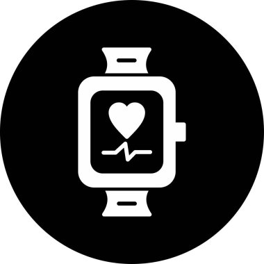 smartwatch simgesi, vektör illüstrasyonu basit tasarım