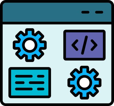 Gelişme. Web simgesi basit illüstrasyon