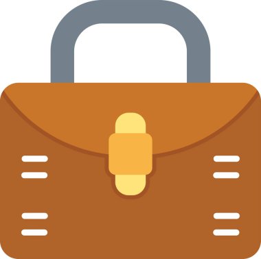 Çanta. Web simgesi basit illüstrasyon