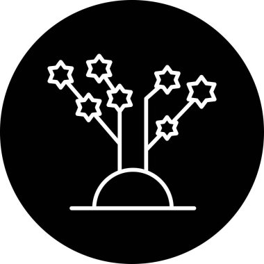 Manolya çiçekleri. Web simgesi basit illüstrasyon