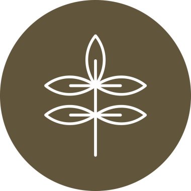 Yonca. Web simgesi basit illüstrasyon