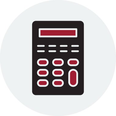 Calculator icon, vector illustration simple design