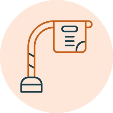 Sokak lambası. Web simgesi basit illüstrasyon 