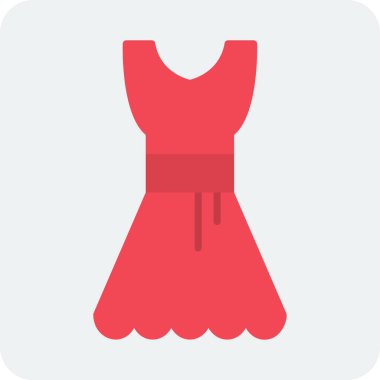 Elbise. Web simgesi basit illüstrasyon 