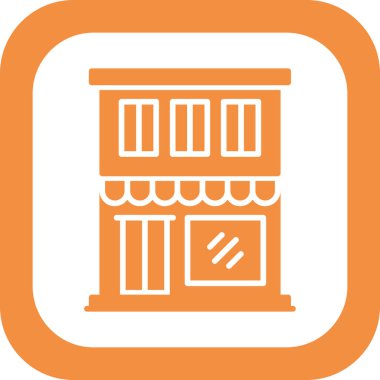 Restoran dairesi simgesi, vektör çizimi 