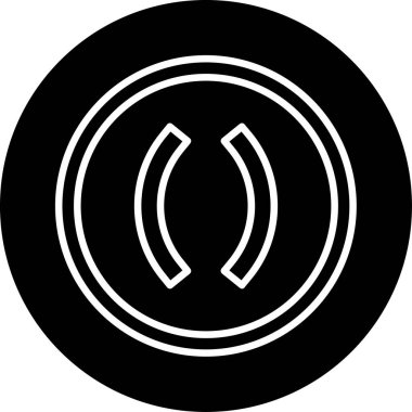 Parantez web simgesi vektör illüstrasyonu